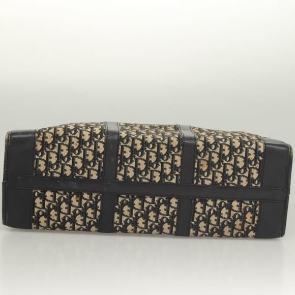 DIOR Trotter Canvas Hand Bag Navy Gold - Picture 9 of 12